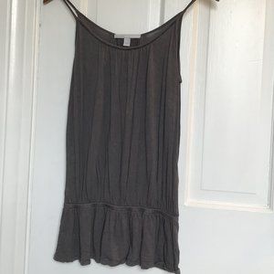 Old Navy Spaghetti Strap Top, Gray, Beaded detail, Size S